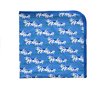Summer Blanket - Blue Cow