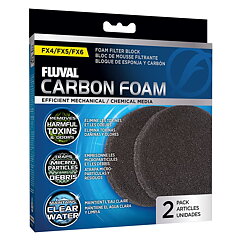 Fluval - Carbon Foam Filtermatta FX-serien 2st