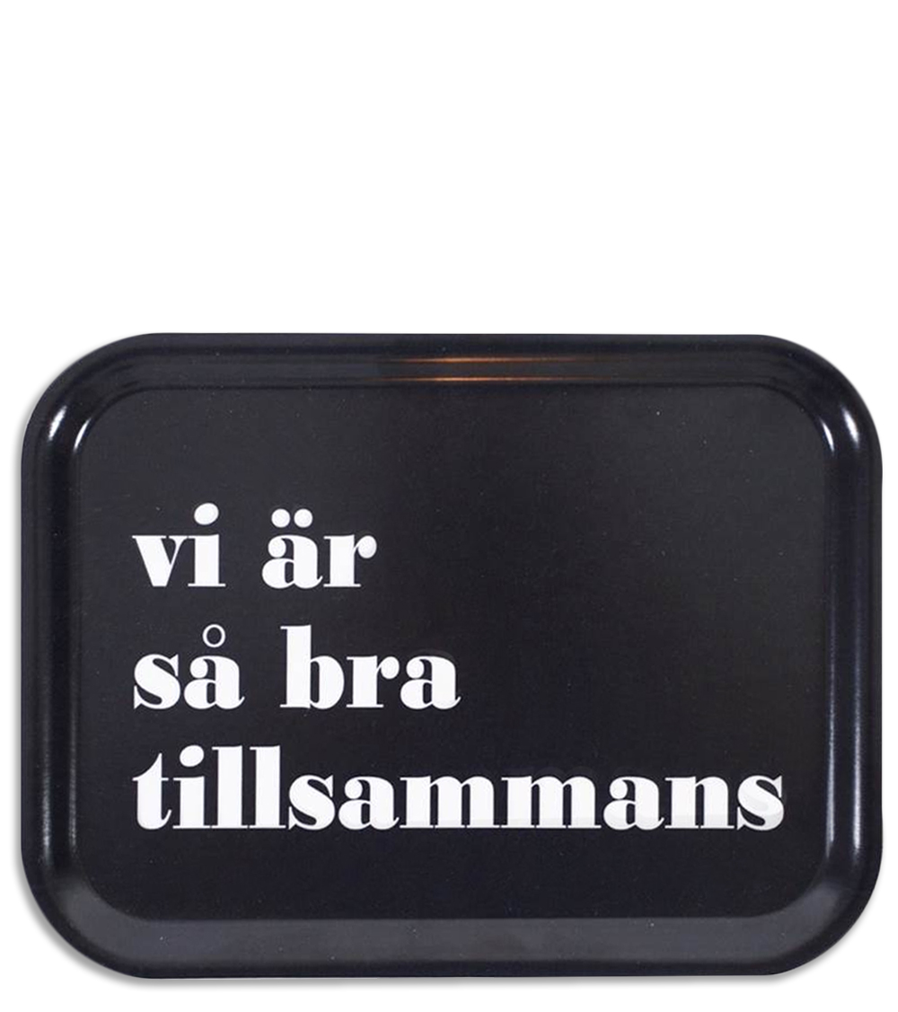 Bricka "Bra tillsammans" - Svart
