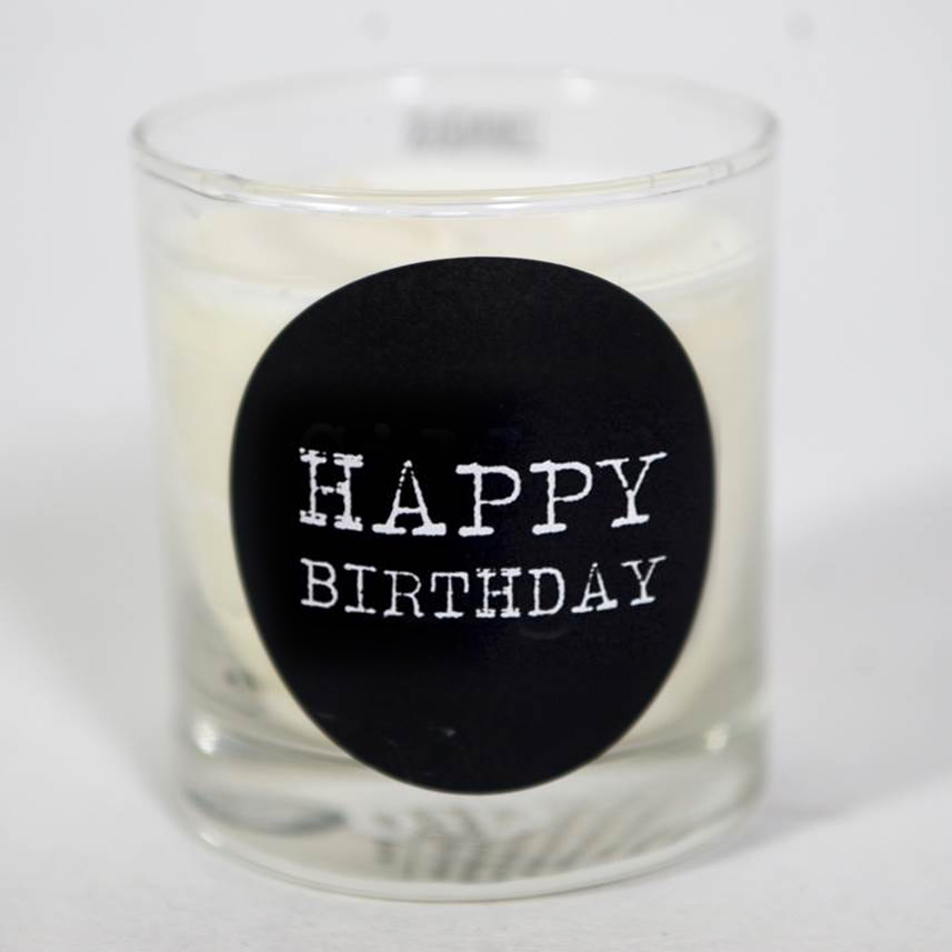 Doftljus "Happy birthday"