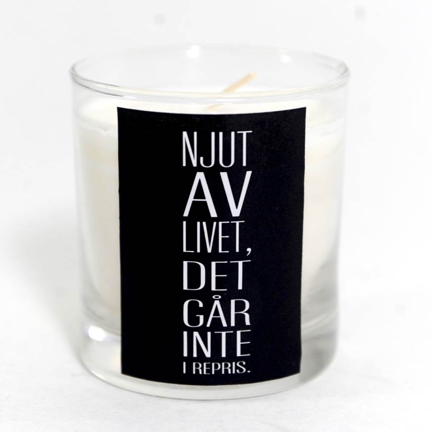 Doftljus "Njut av livet"
