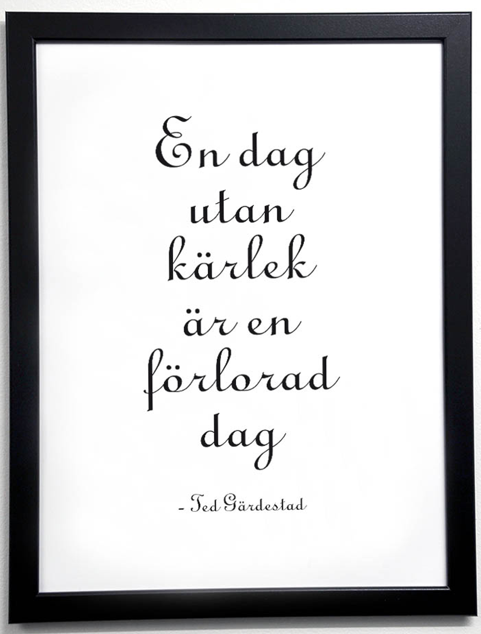 Poster "Ted Gärdestads - Utan Kärlek"