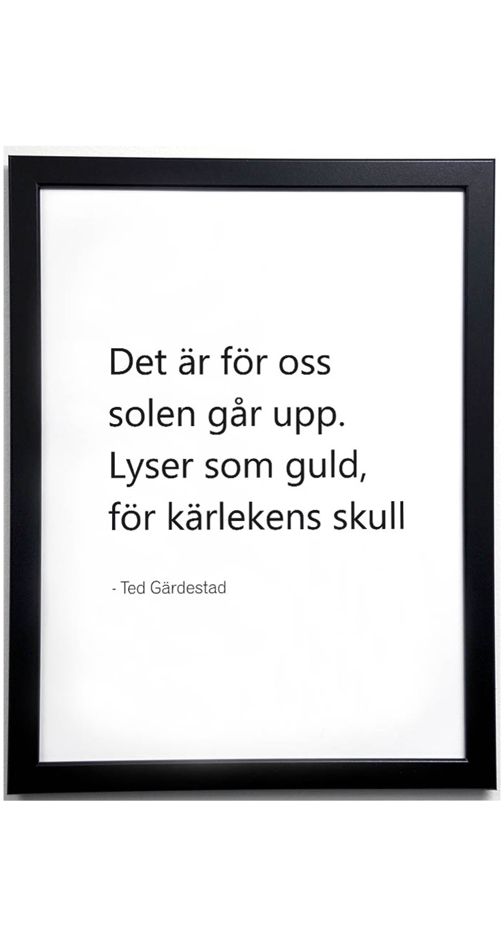 Poster "Ted Gärdestads - Det är för oss"