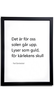 Poster "Ted Gärdestads - Det är för oss"