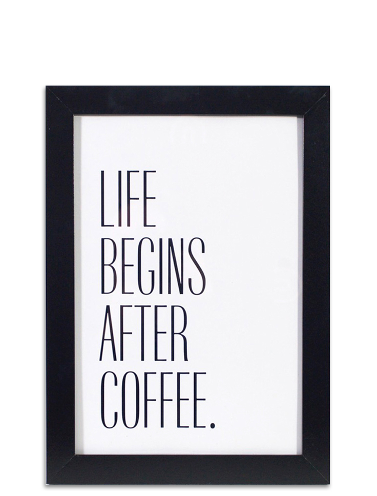 Poster i ram "After coffee"
