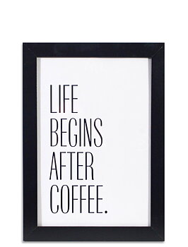 Poster i ram "After coffee"