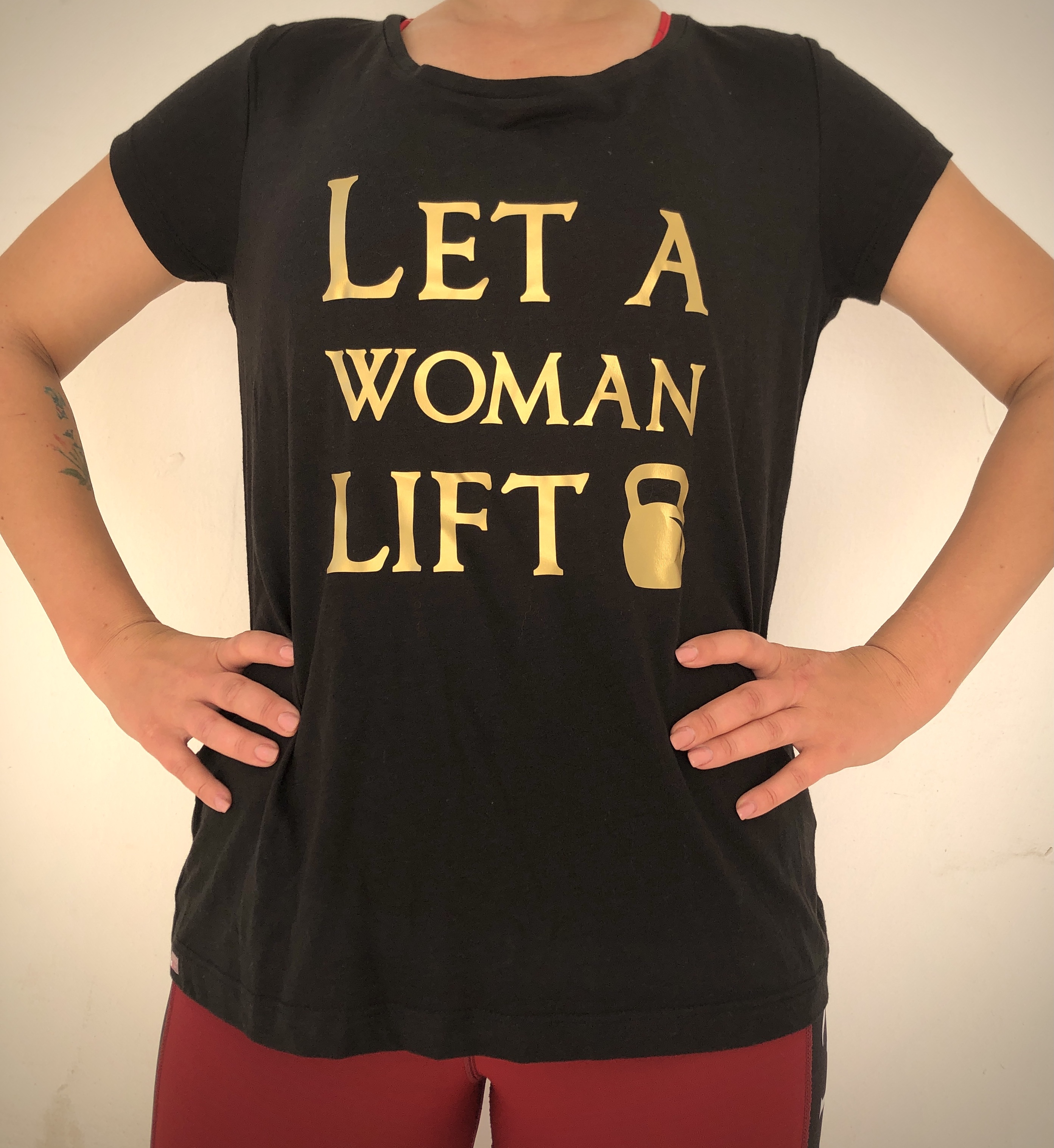 Loose fit t-shirt/LET A WOMAN LIFT Spartan Fitness Gear