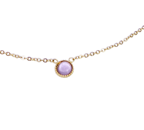 PILA NECKLACE GOLDEN PINK - 2