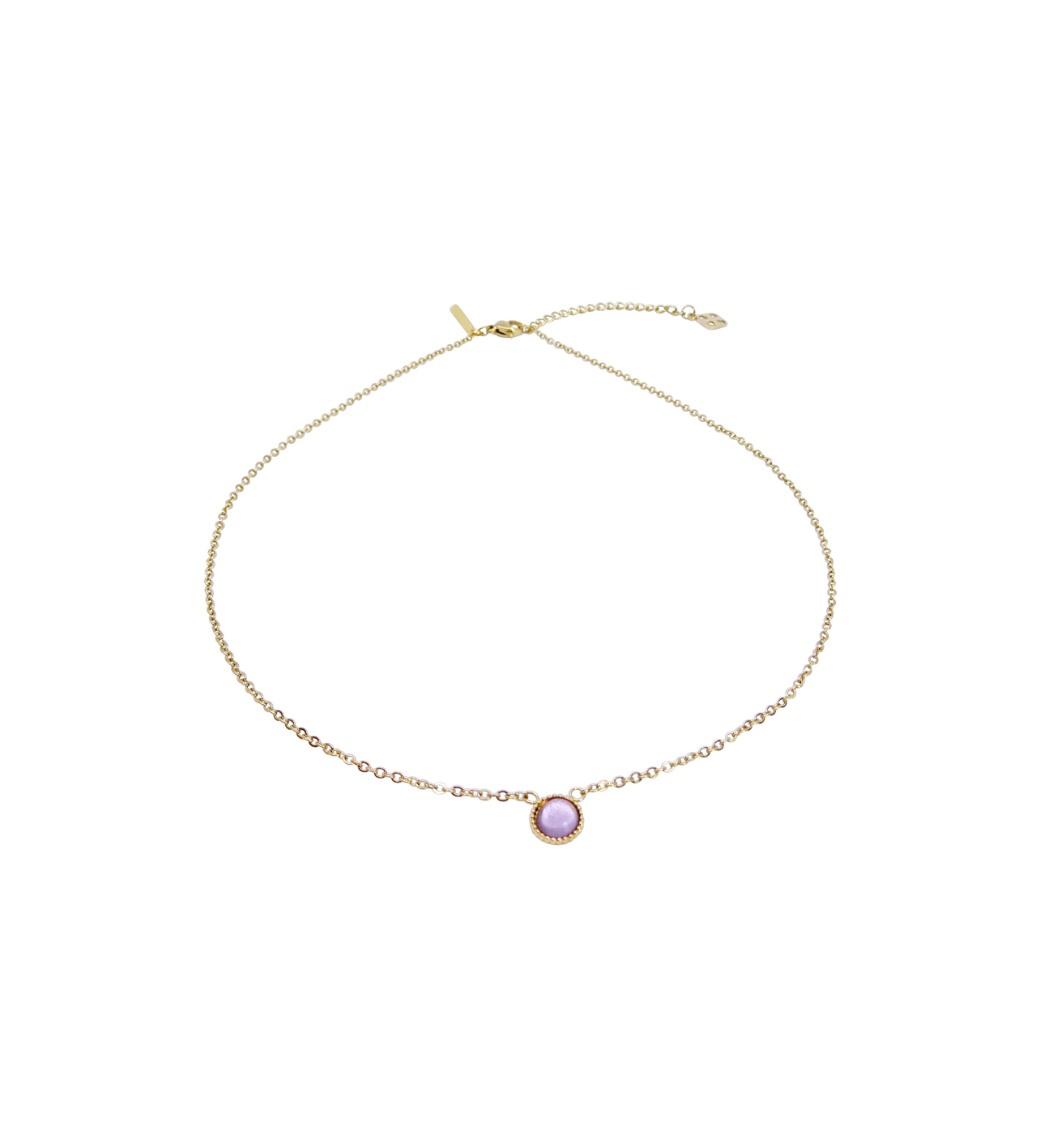 PILA NECKLACE GOLDEN PINK