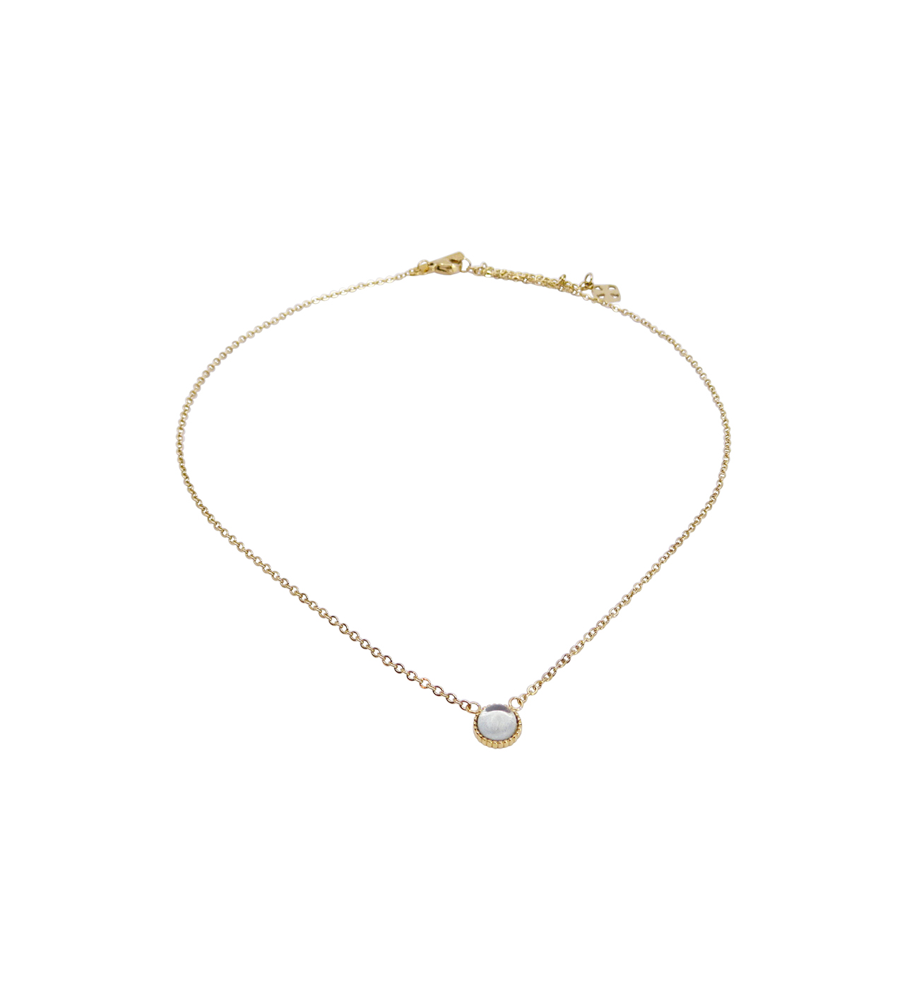 PILA NECKLACE GOLDEN CLEAR