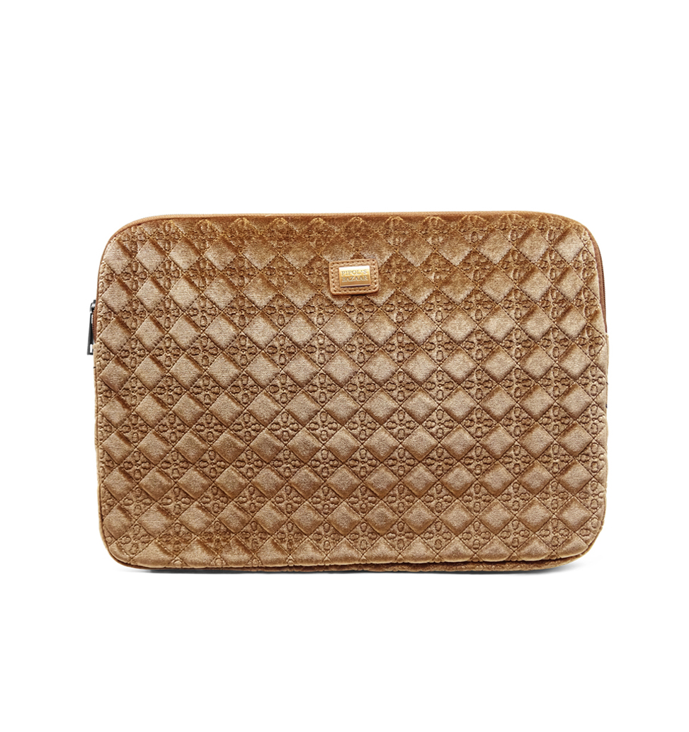 SHELL VELVET LOGO 15" NOUGAT BROWN