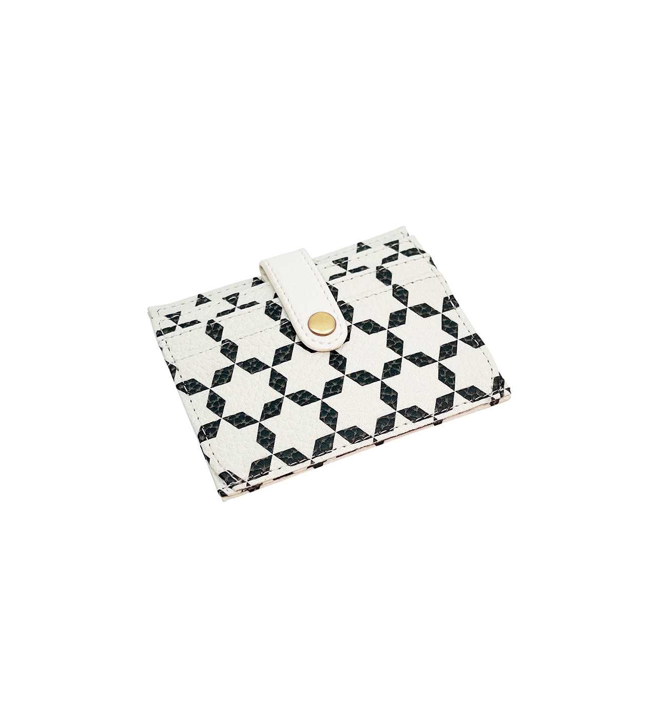 STILE CARD HOLDER STAR BEIGY BLACK
