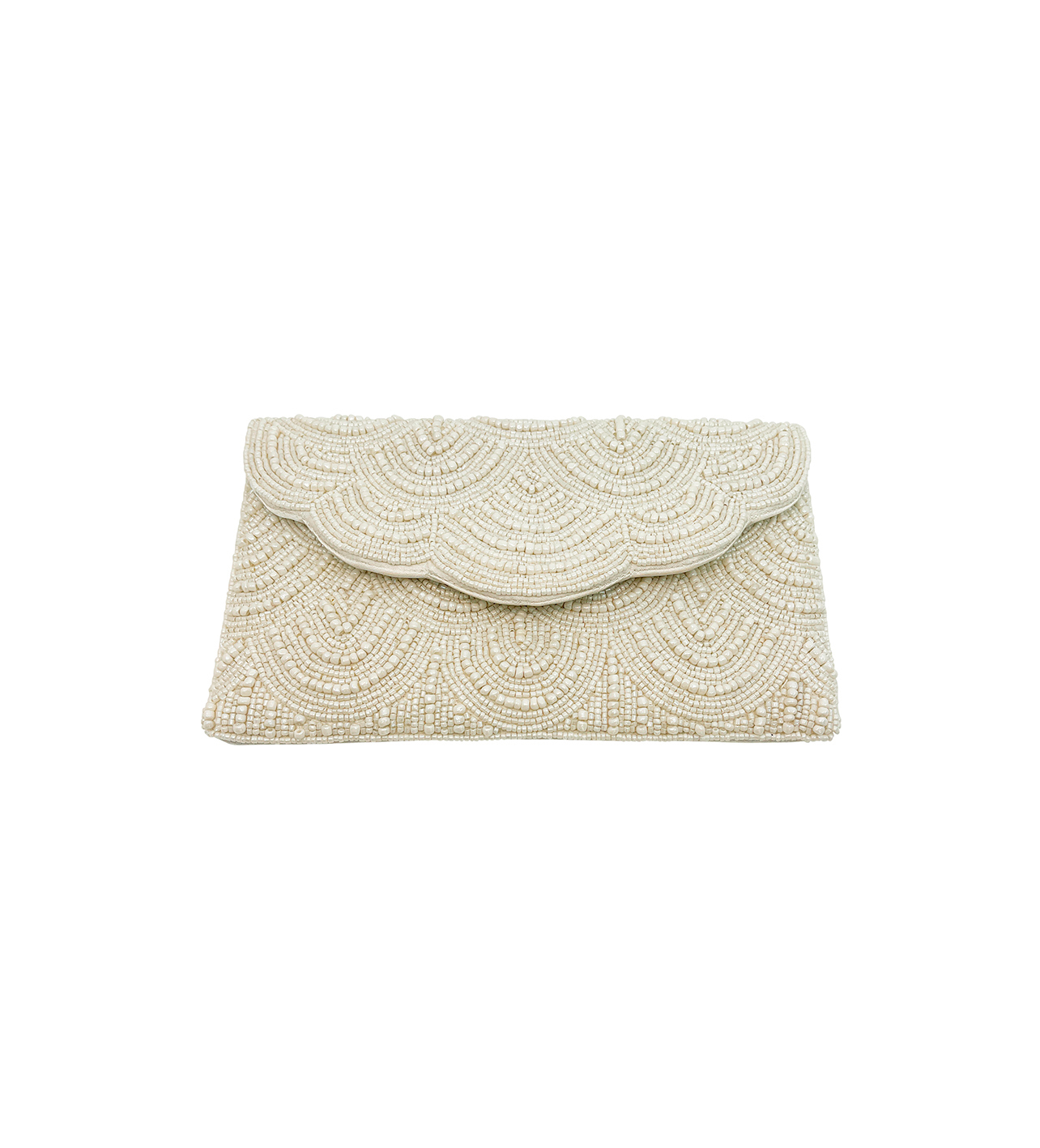 CASABLANCA CLUTCH NEAR WHITE - 3