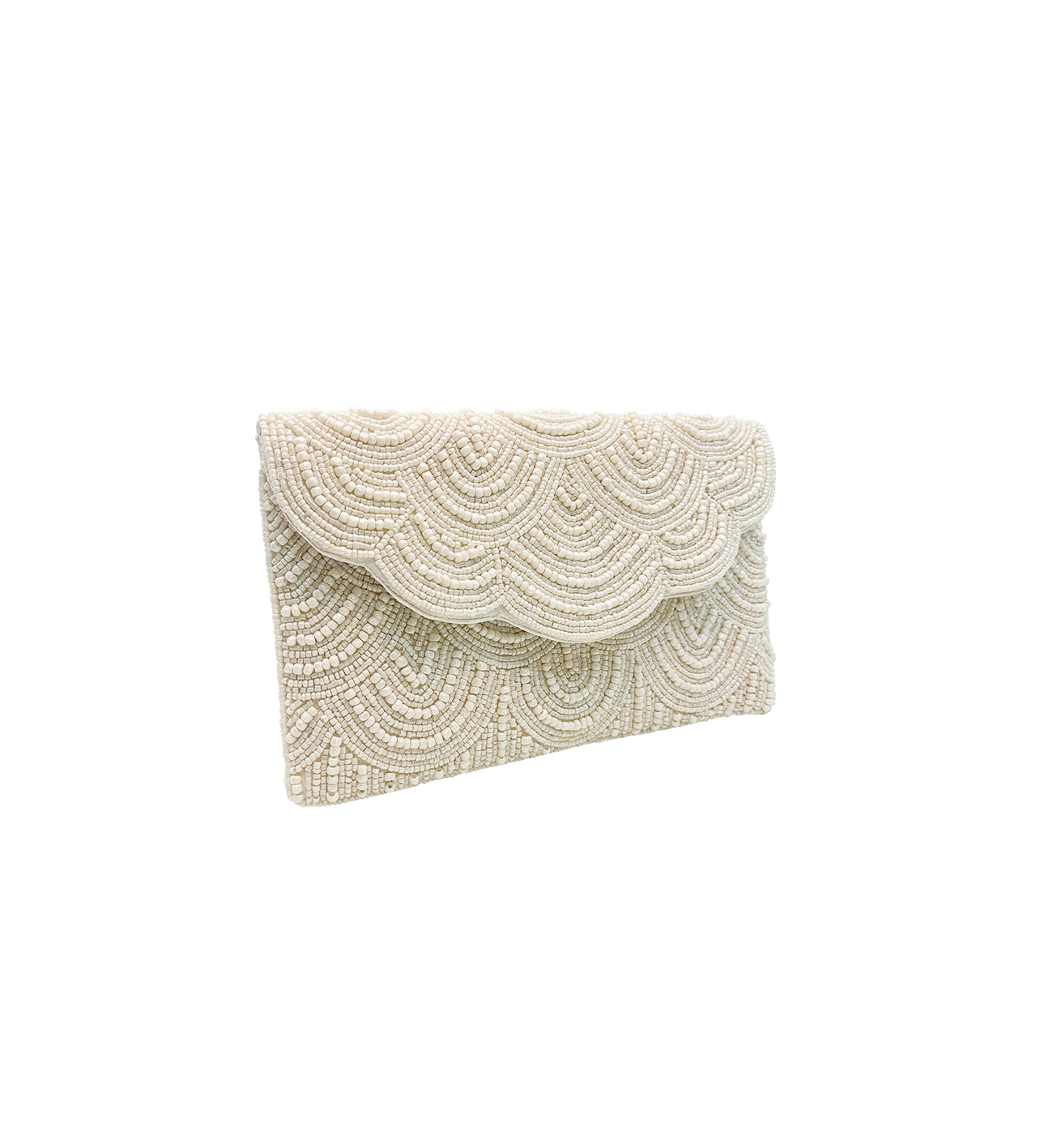 CASABLANCA CLUTCH NEAR WHITE
