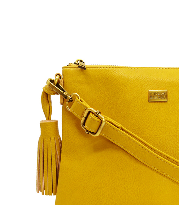 FLAT CROSS BAG MUSTARD - 2