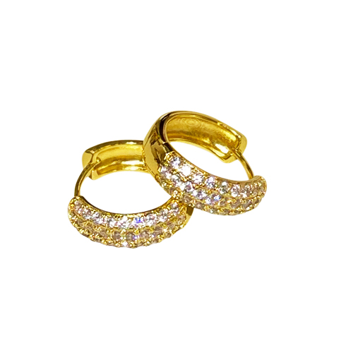 AMANDA CREOLE MED GOLD CLEAR