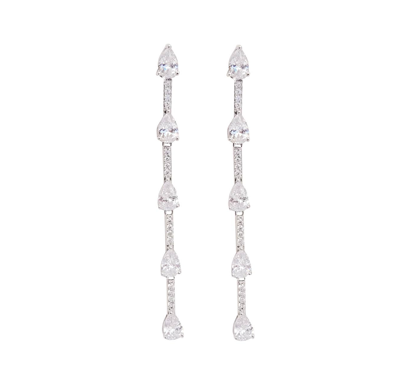 KYLIE STRING EAR SILVERY CLEAR