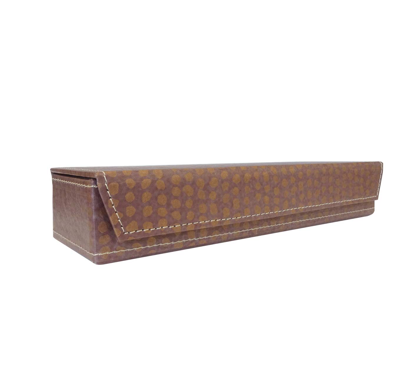 JEWELRY BOX SMALL DOT RUST