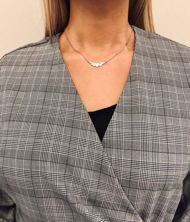 FELICE SHORT NECKLACE SILVER - 2