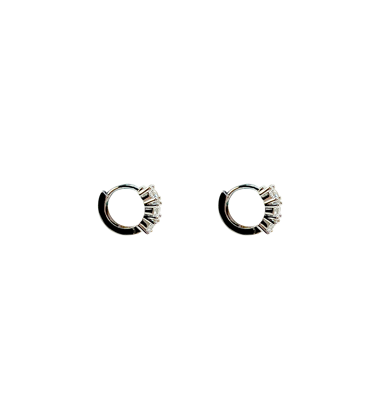 CARISSA CHRYSTAL EARRING SILVERY CLEAR - 2