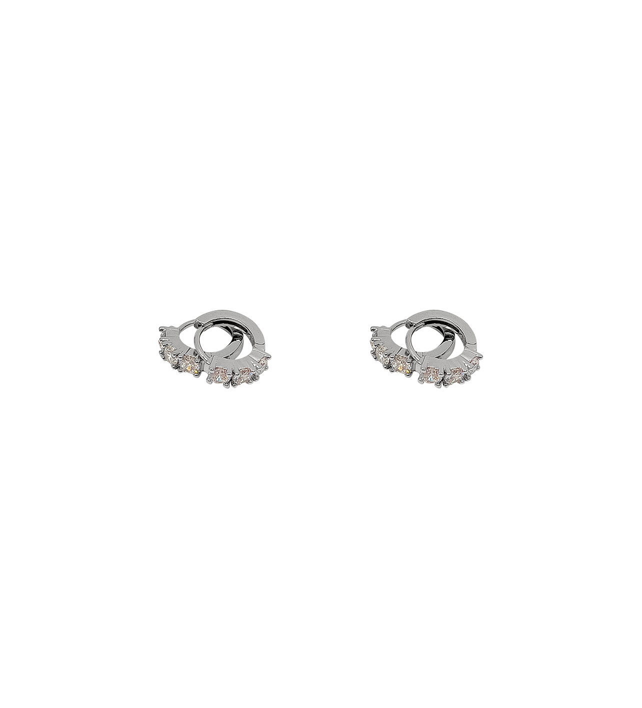CARISSA CHRYSTAL EARRING SILVERY CLEAR - 3