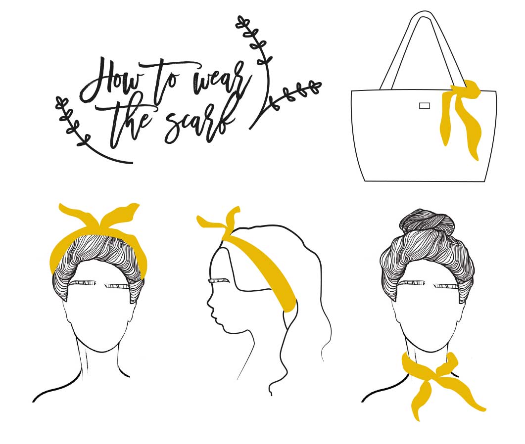 VIVA SCARF POLKA DOT YELLOW - 7