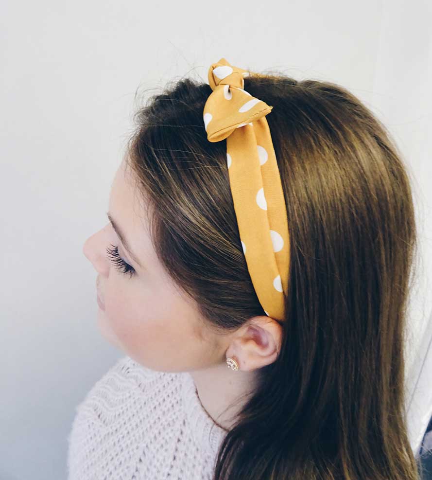 VIVA SCARF POLKA DOT YELLOW - 5