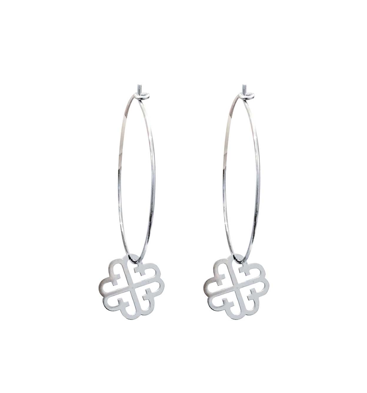 LOLA HOOP EARRING SILVER