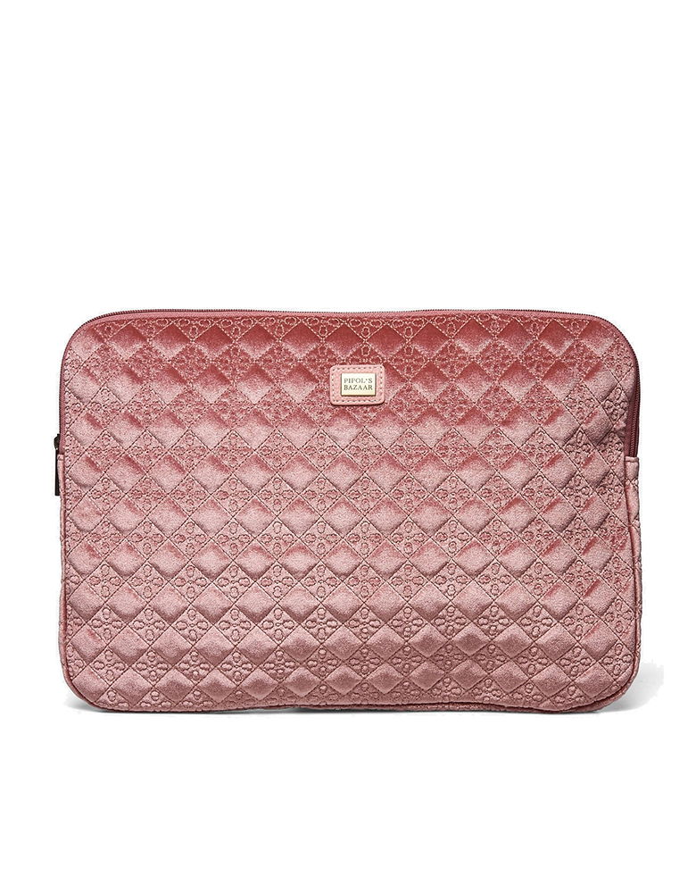 SHELL VELVET LOGO 15" DEEP PINK