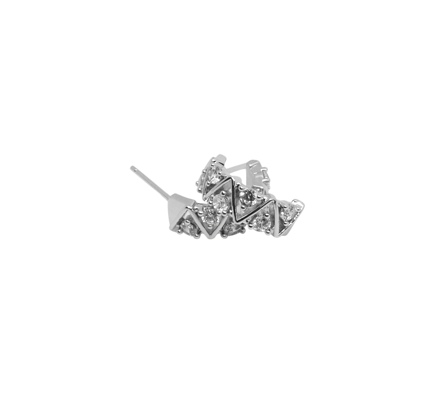 VIVA SMALL EAR SILVERY CLEAR