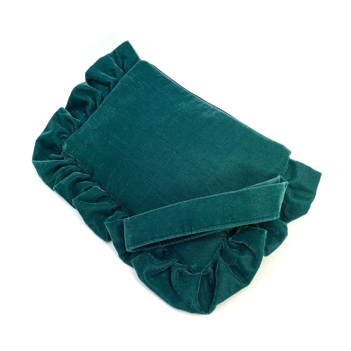 VELVET CLUTCH DREAM GREEN