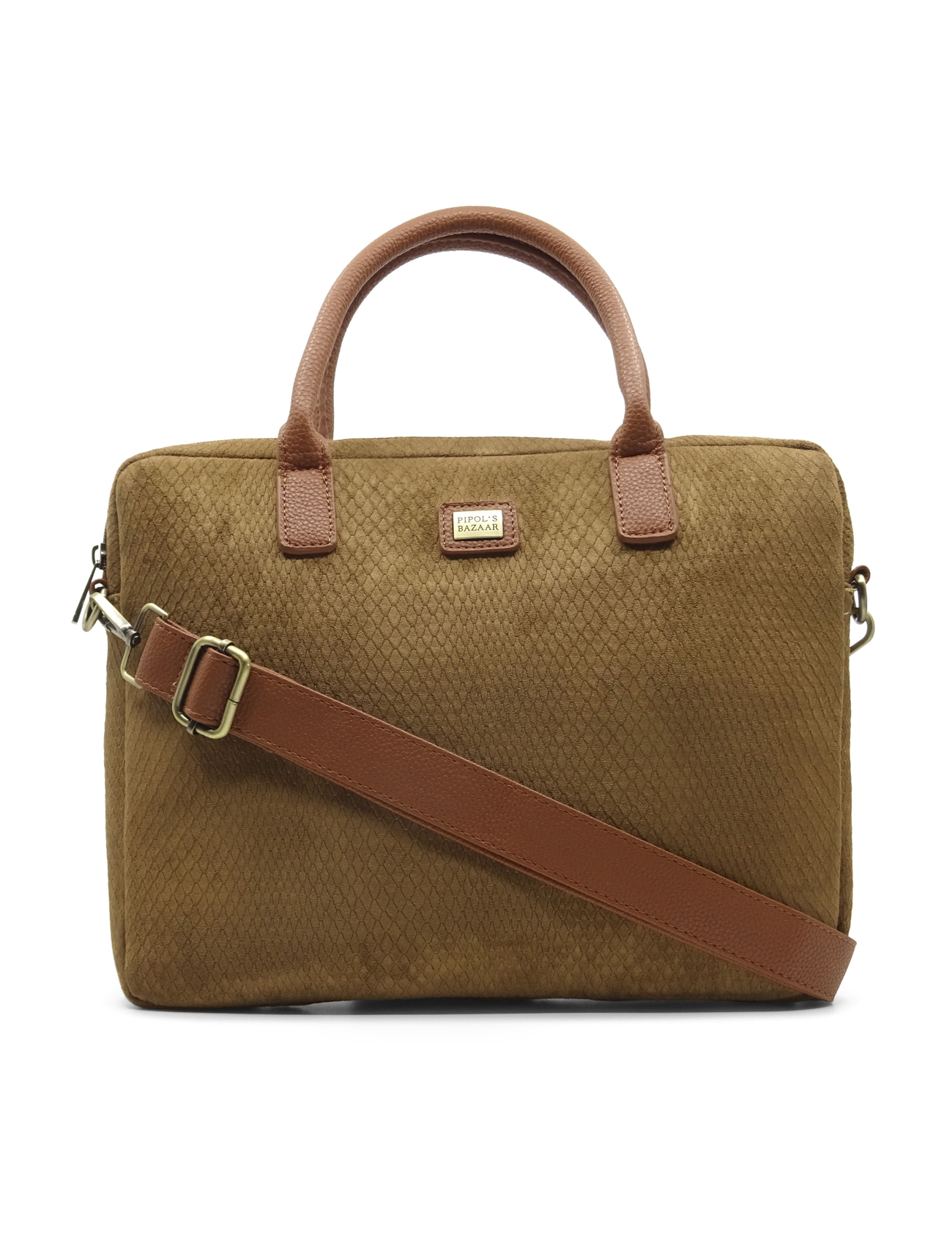 LAPTOP COVER DOUBLE IMPRESS BROWN