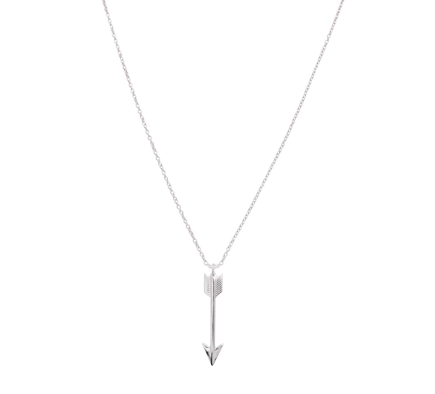 ARROW LONG NECKLACE SILVER