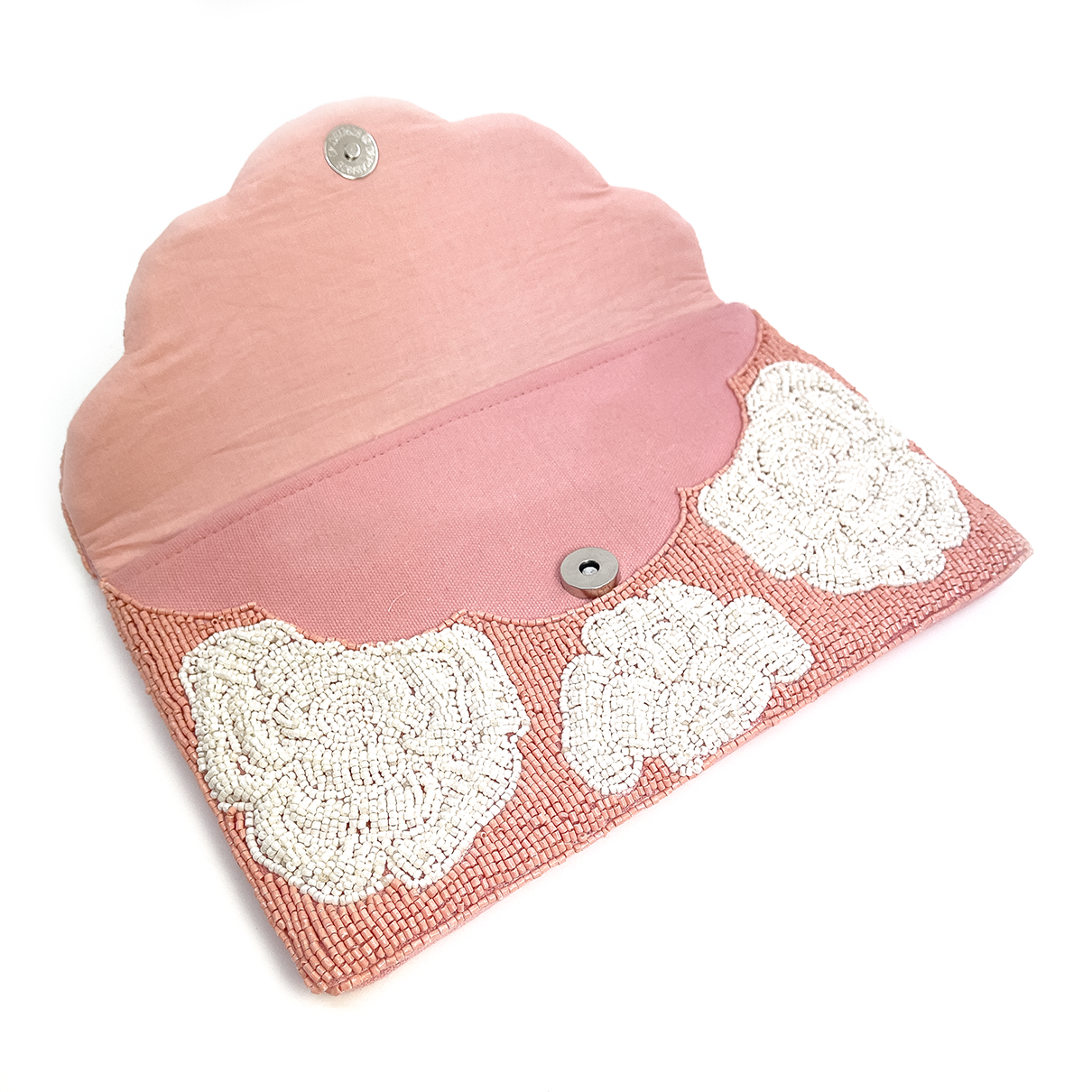 LE JARDIN CLUTCH CORALL PINK