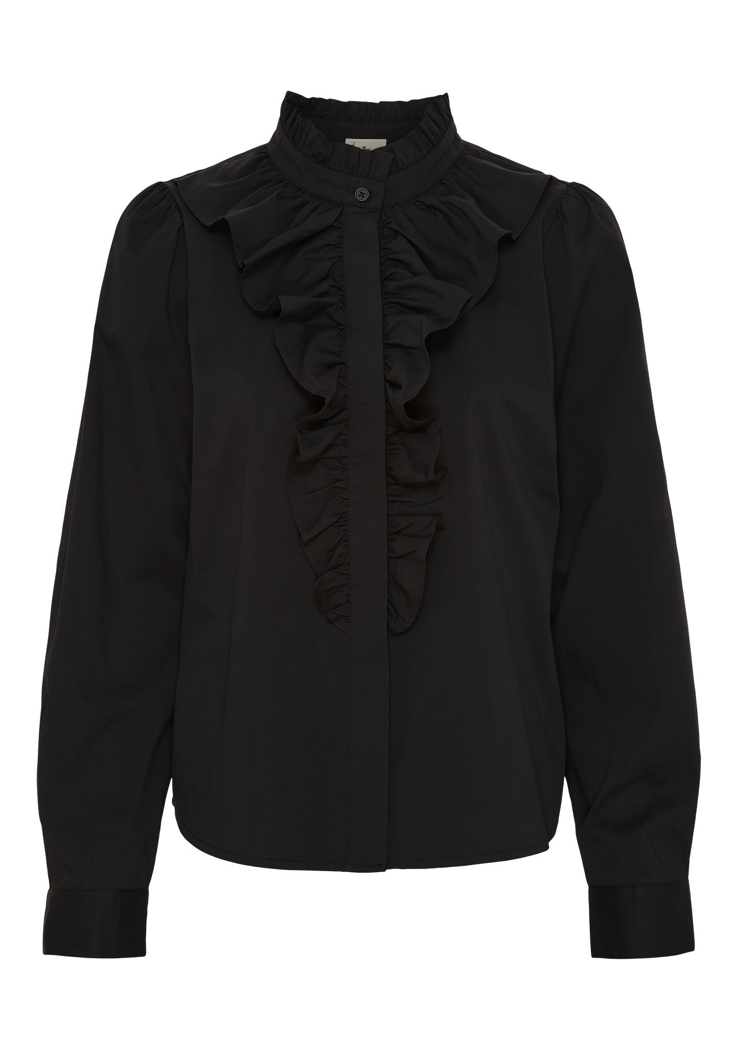 Sigga Flounce Shirt - Black - Isay 
