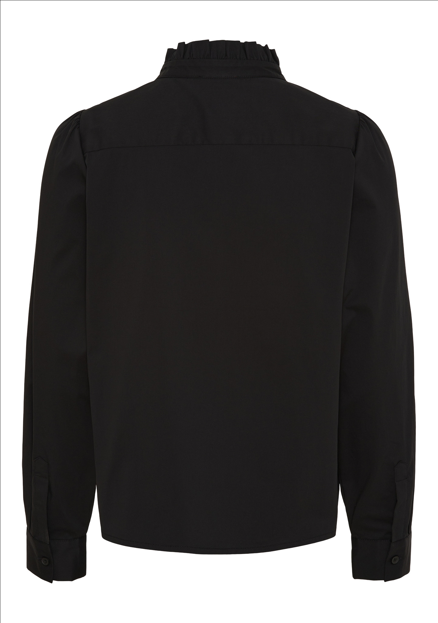 Sigga Flounce Shirt - Black - Isay 