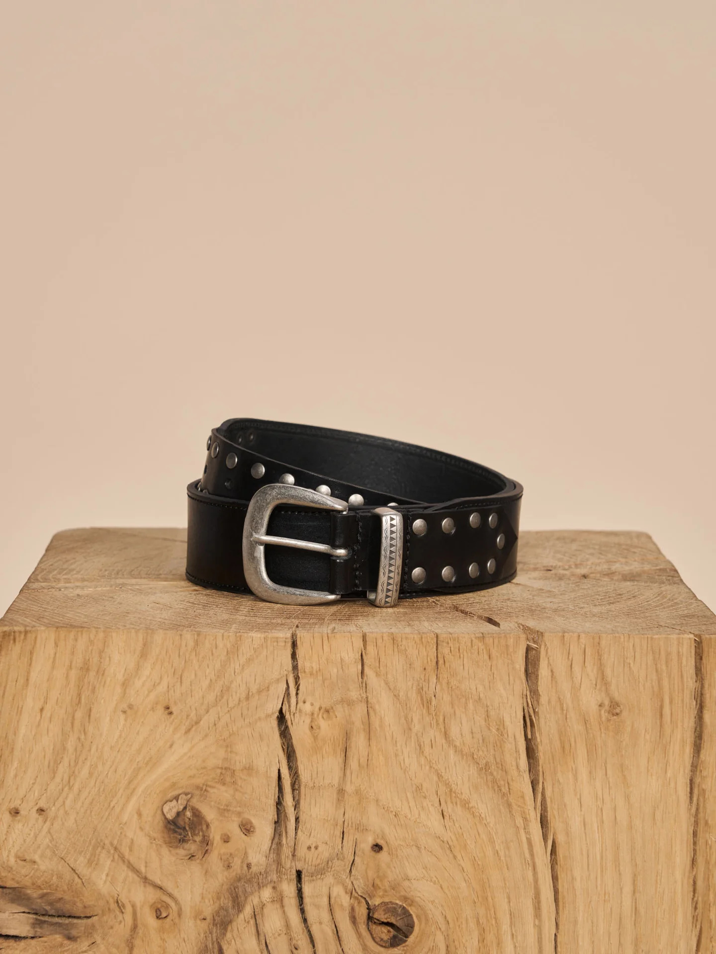 MMStudded Leather Belt - Mos Mosh