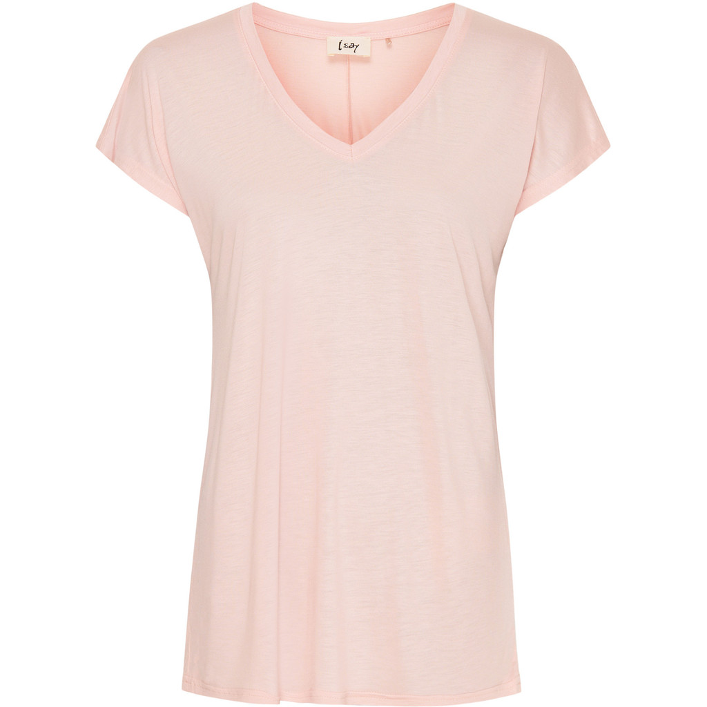 Nugga V-Neck T-Shirt - Soft Rose - Isay