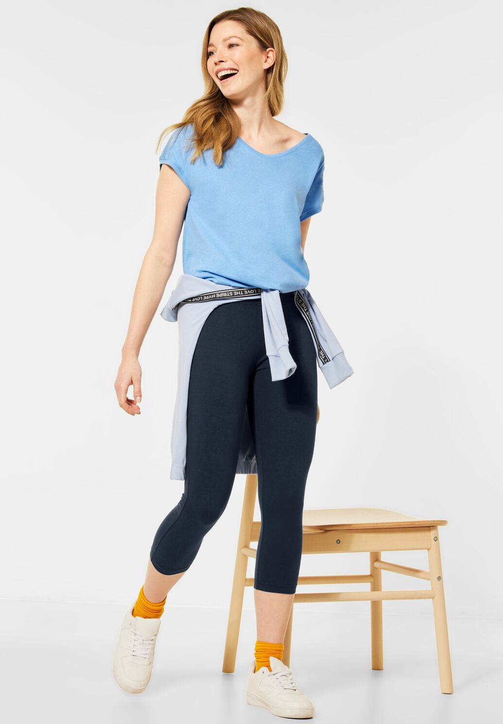 TOS Leggings 7cm Cuff 54cm - Stl. XS - Cecil - 3