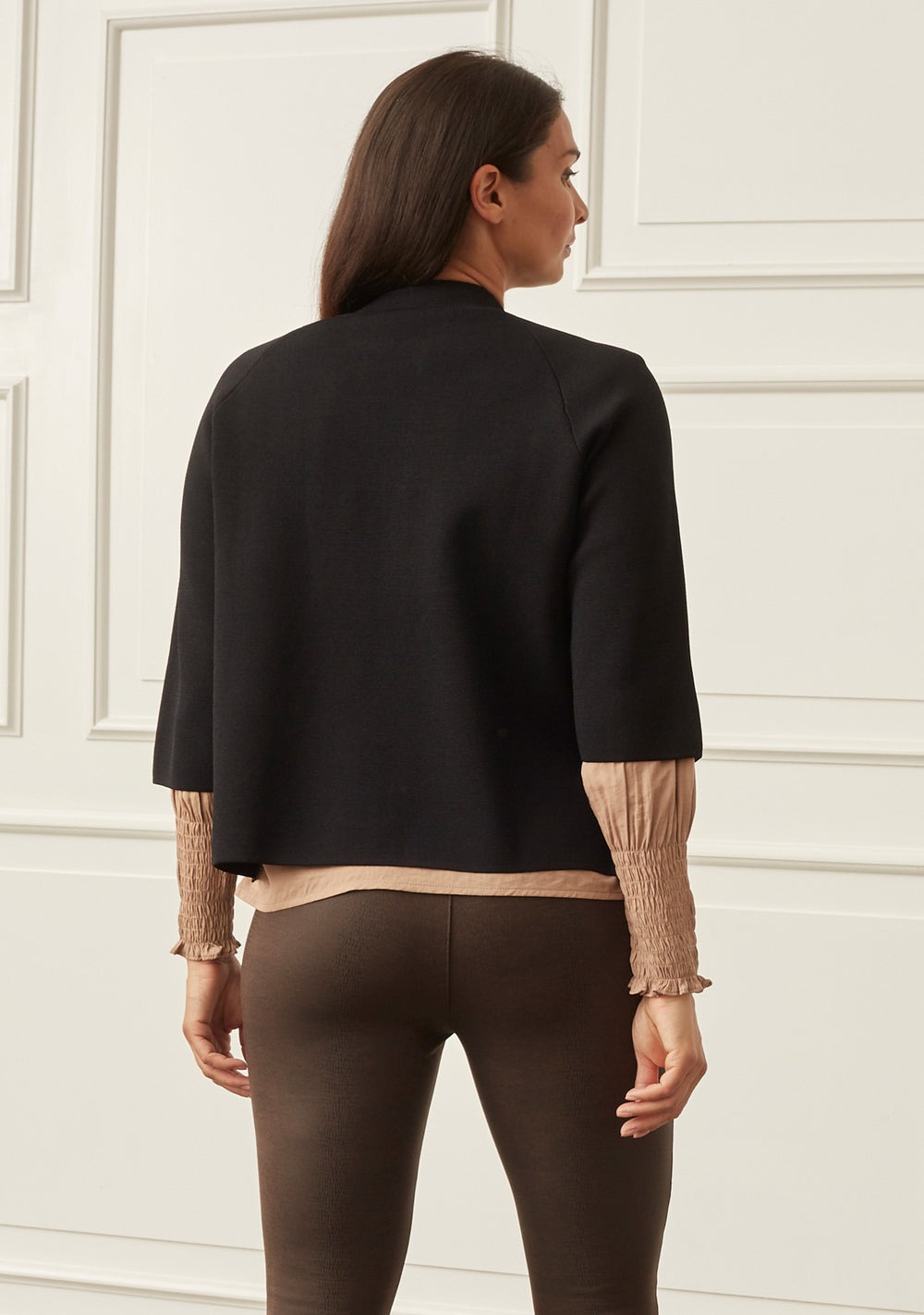Jena Poncho Blouse - Black - Isay