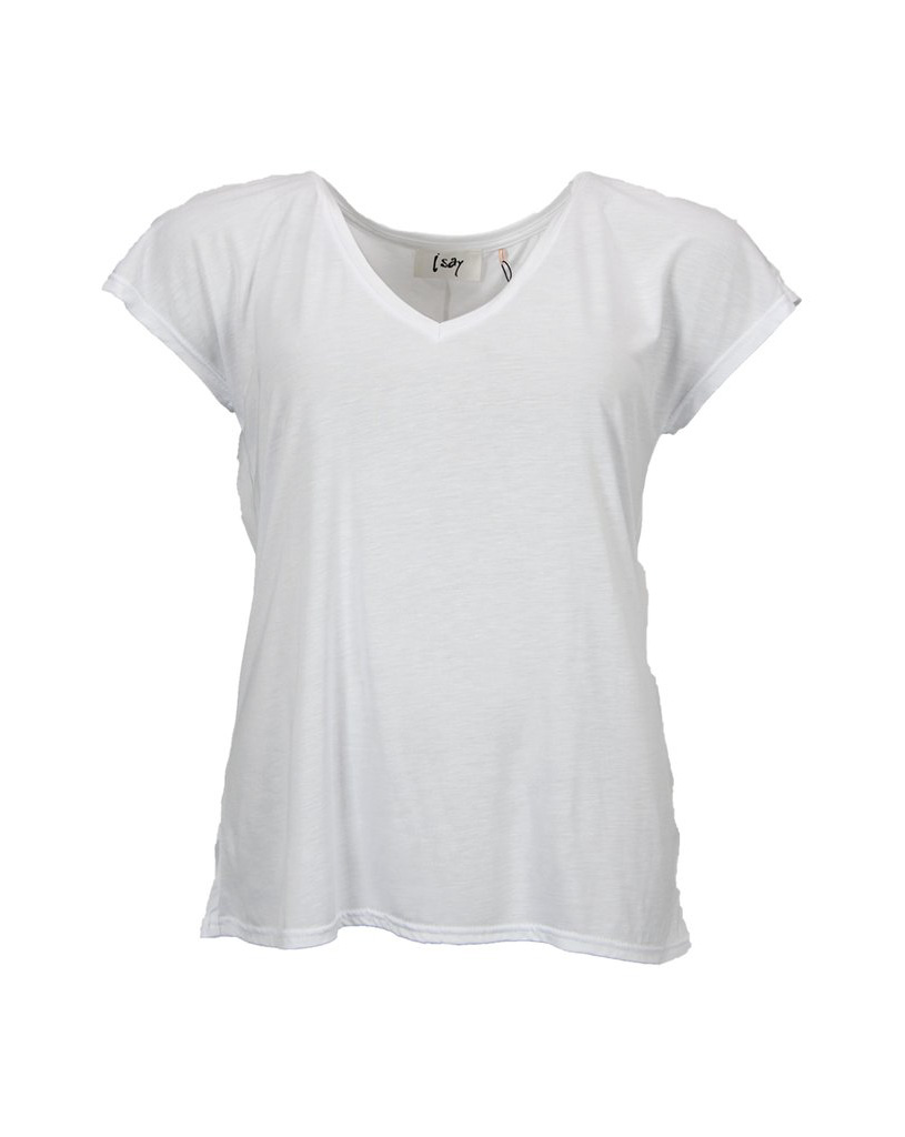 Nugga V-Neck T-Shirt - White - Isay