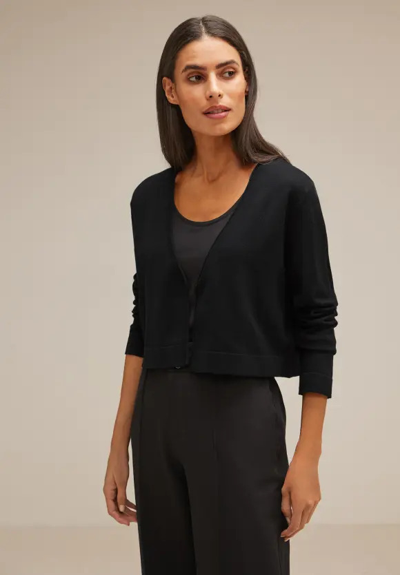 Black short shop cardigan women's