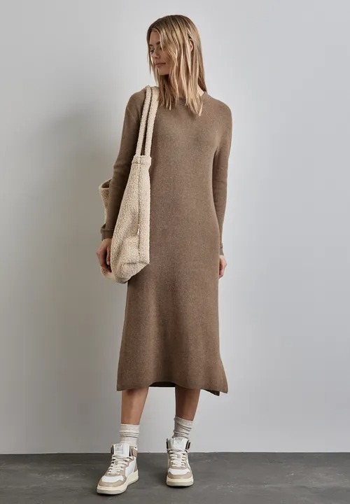 Cosy Long Dress - Rich Mocha - Street One
