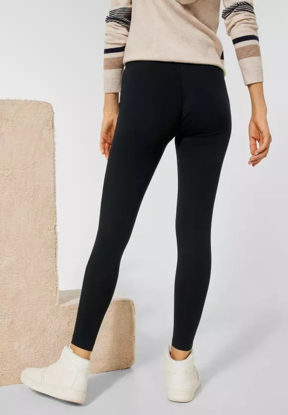 NOS Leggings 68cm Leg Length 7 - Black - Cecil