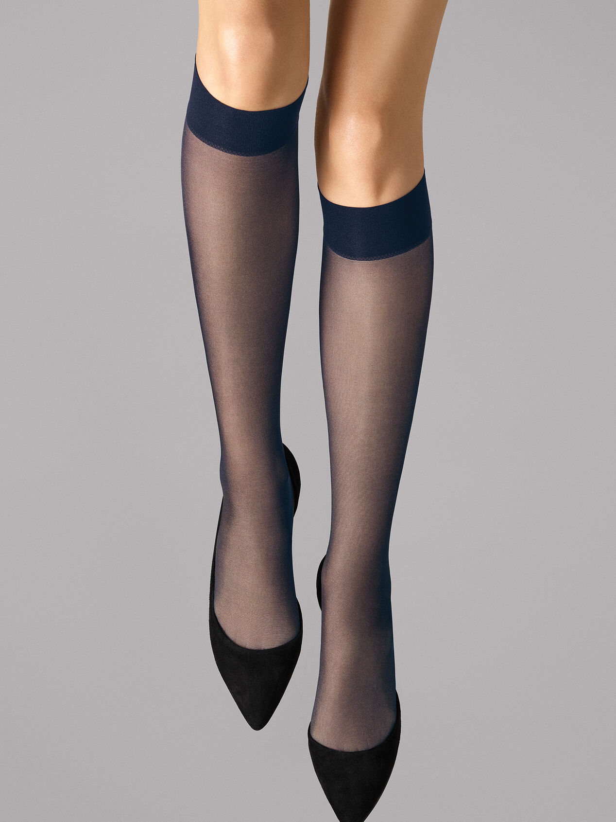 Satin Touch  20 Knee Highs - Admiral - Wolford
