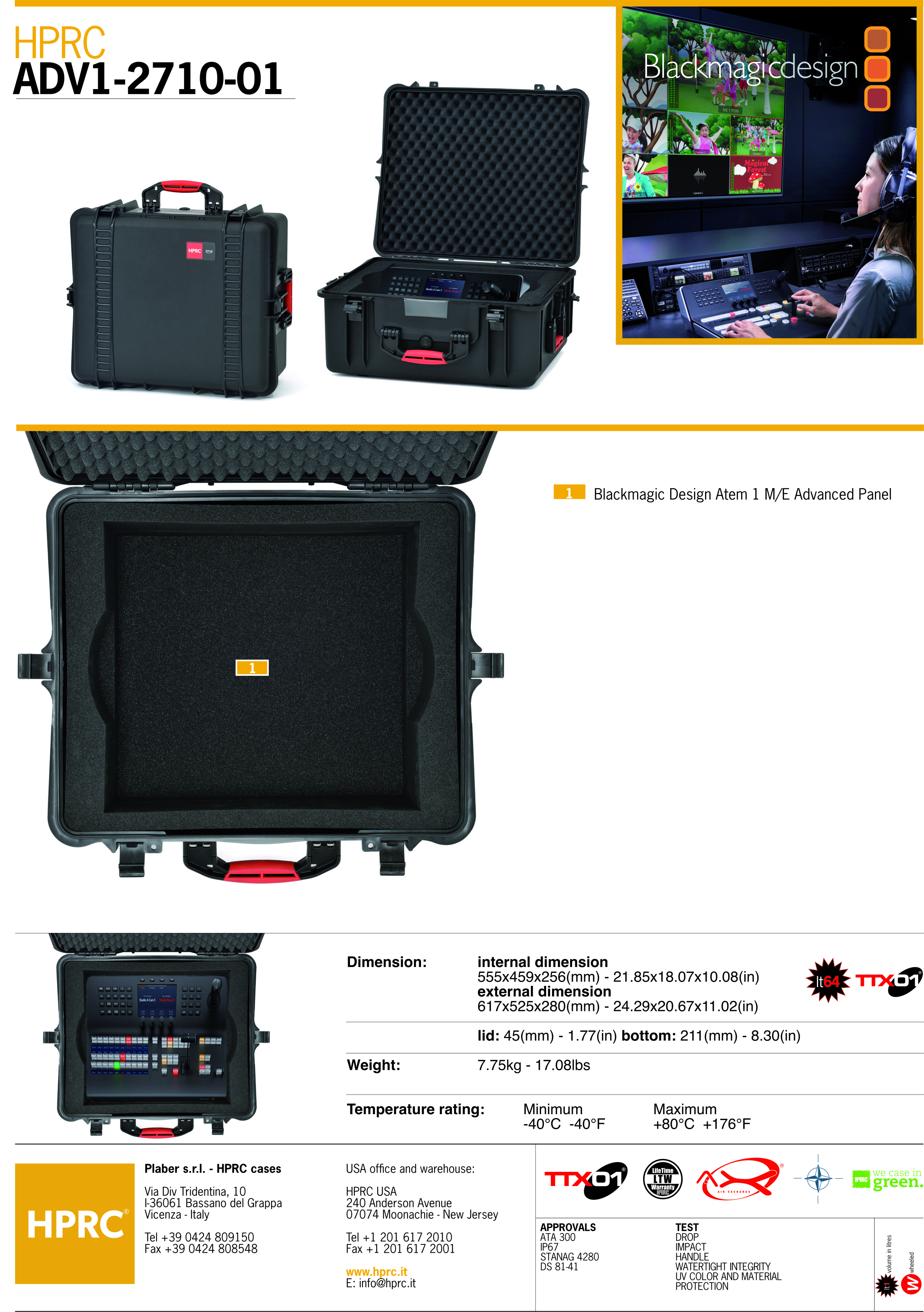 Hardcase - Blackmagic Atem 1 M/E Advanced Panel - 5