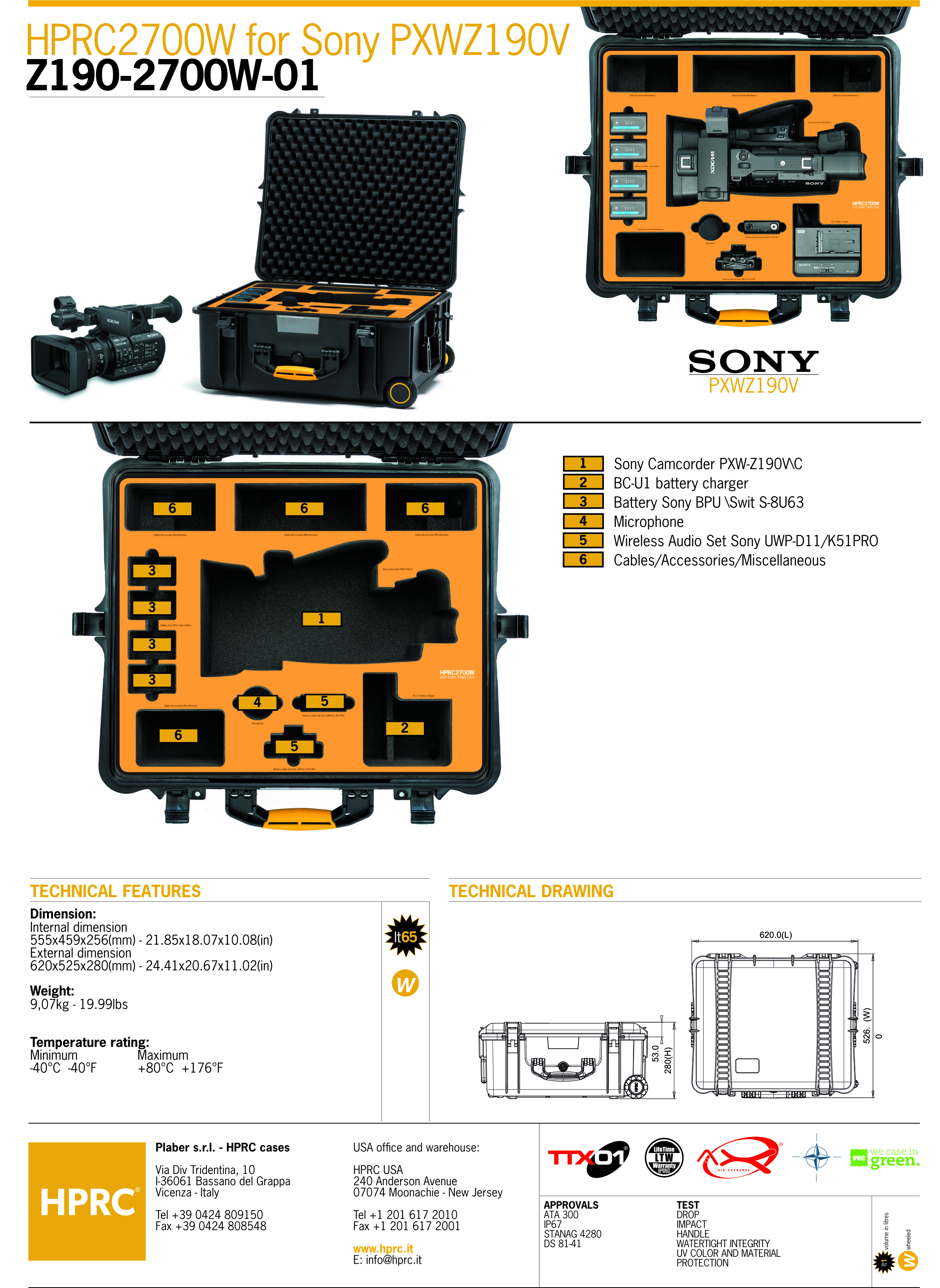 Hardcase - Sony PXW-Z190V - 6