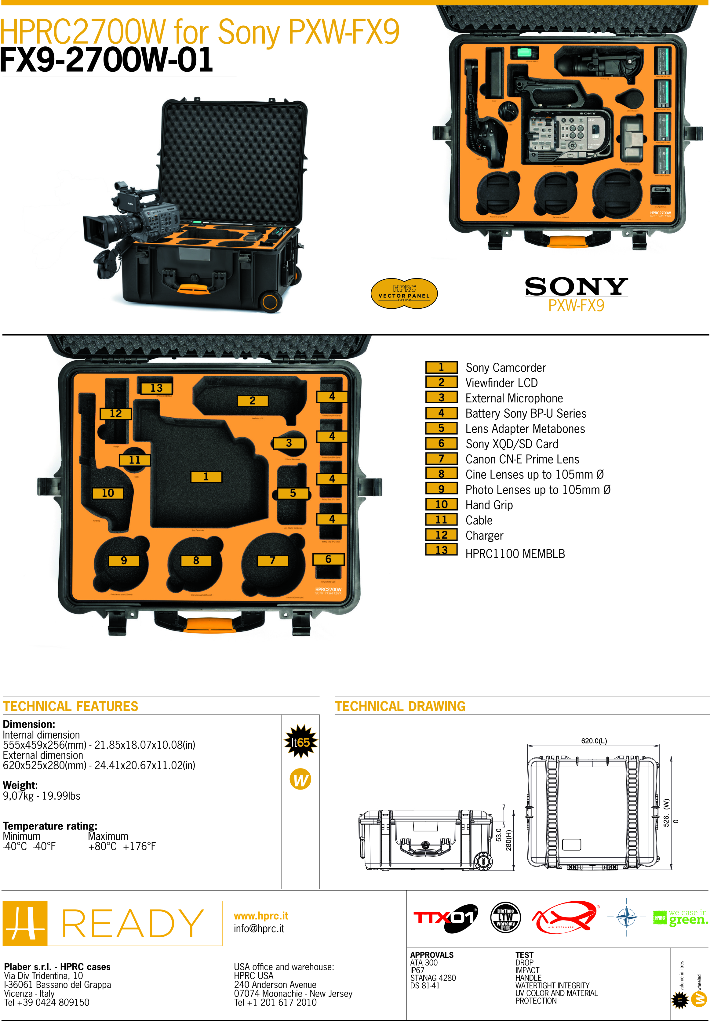 Hardcase - Sony PXW-FX9 - 7