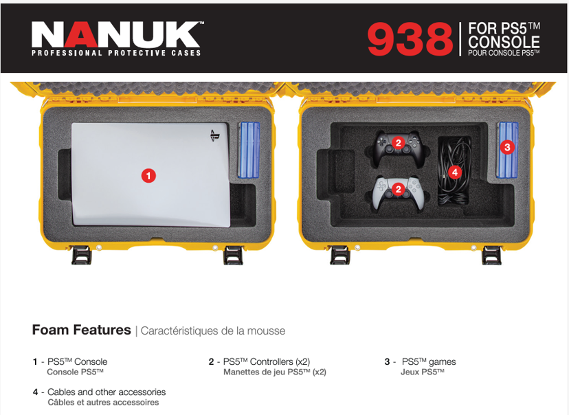 Nanuk 938 - PS5 Konsoll - 2