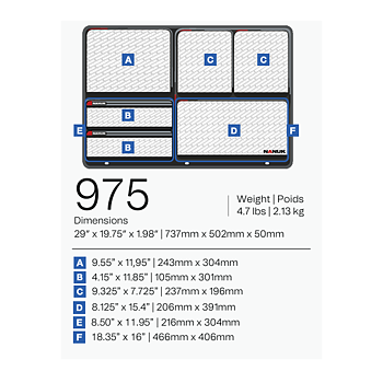 Lid organizer - Nanuk 975